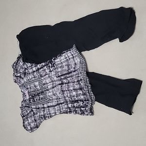Medium Koi scrub set in black